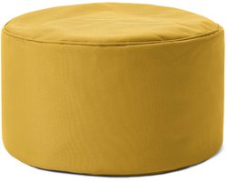 Lumaland zitzak poef | Compacte zitzak met 3-in-1-functie: comfortabele poef, handig tafeltje en stijlvolle voetenbank voor binnen en buiten I Met flexibele EPS-vulling | Ø 25 x 45 cm