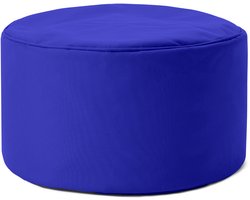 Lumaland Zitzak poef | Compacte zitzak met 3-in-1-functie: comfortabele poef, handig tafeltje en stijlvolle voetenbank voor binnen en buiten | Met flexibele EPS-vulling | Ø 25 x 45 cm