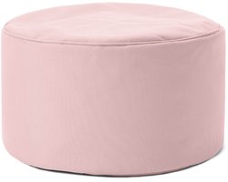 Lumaland Zitzak poef | Compacte zitzak met 3-in-1-functie: comfortabele poef, handig tafeltje en stijlvolle voetsteun voor binnen en buiten | Met flexibele EPS-vulling | Ø 25 x 45 cm