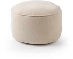 Lumaland zitzak poef uit de Teddy-serie | Indoor poef met vulling | compacte fauteuil incl. EPS-korrels | 3 in 1: poef, tafeltje & voetenbankje | Bean Bag - klein & zacht | Ø 25 x 45 cm