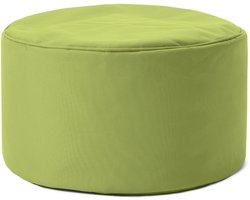 Lumaland Zitzak Pouf | Compacte zitzak met 3-in-1-functie: comfortabele poef, handig tafeltje en stijlvolle voetenbank voor binnen en buiten | Met flexibele EPS-vulling | Ø 25 x 45 cm