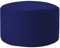 Lumaland Zitzak Pouf | Compacte zitzak met 3-in-1-functie: comfortabele poef, handig tafeltje en stijlvolle voetenbank voor binnen en buiten | Met flexibele EPS-vulling | Ø 25 x 45 cm