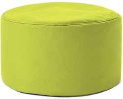 Lumaland Zitzak Pouf | Compacte zitzak met 3-in-1-functie: comfortabele poef, handig tafeltje en stijlvolle voetenbank voor binnen en buiten | Met flexibele EPS-vulling | Ø 25 x 45 cm