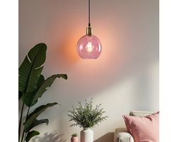 LumenXL 1-lichts hanglamp Liya - rood glas variant 3