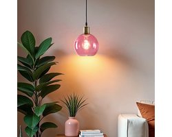 LumenXL 1-lichts hanglamp Liya - rood glas variant 4