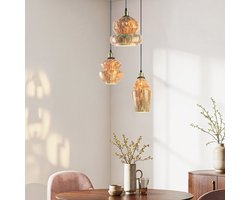 LumenXL 3-lichts hanglamp - marmer glas - Evelyn