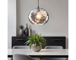 LumenXL - Design hanglamp - ovaal smoke glas – Palermo