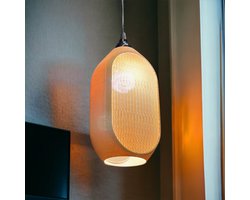 LUMERA™ Geweven Mesh Hanglamp – Moderne Design Hanglamp – 3D Geprinte Hanglamp – Warm Wit Sfeerverlichting – Inclusief LED Lamp