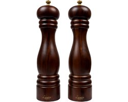 Luméra Maison Peper en zoutmolen set – Acacia – 27 cm – Verstelbaar – Bruin