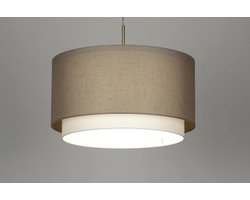Lumidora Hanglamp 30140 - BERLIN - E27 - Taupe - Textiel - ⌀ 47 cm