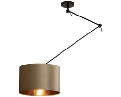 Lumidora Hanglamp 30921 - CHARLOTTE - E27 - Koper - Taupe - Metaal - ⌀ 40 cm