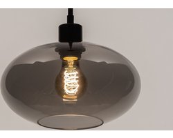 Lumidora Hanglamp 31004 - OSLO - E27 - Zwart - Grijs - Metaal - ⌀ 30 cm