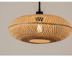 Lumidora Hanglamp 31216 - BAMBOO - E27 - Bruin - Naturel - Metaal - ⌀ 40 cm