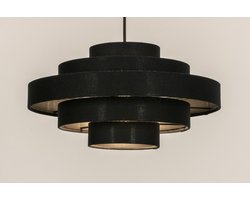 Lumidora Hanglamp 31646 - JULIA - E27 - Zwart - Metaal - ⌀ 50 cm