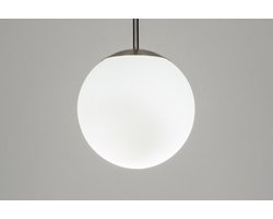 Lumidora Hanglamp 64882 - SNOW - E27 - Wit - Glas - ⌀ 20 cm