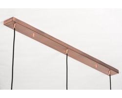 Lumidora Hanglamp 72092 - VINNY - 3 Lichts - E27 - Koper - Roodkoper - Glas
