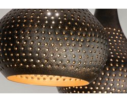 Lumidora Hanglamp 73106 - BELLA - 3 Lichts - E27 - Zwart - Bruin - Metaal