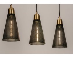 Lumidora Hanglamp 73803 - TEMBO - 3 Lichts - E27 - Zwart - Metaal