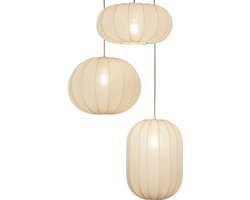 Lumidora Hanglamp 74885 - TACK - 3 Lichts - E27 - Beige - Zand - Metaal - ⌀ 58 cm