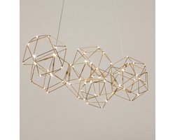 Lumidora Hanglamp 74978 - VUURVLIEGJE - Ingebouwd LED - 35.0 Watt - 2100 Lumen - 2700 Kelvin - Goud - Messing (kleur) - Metaal
