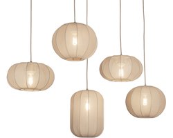 Lumidora Hanglamp 75299 - TACK - 5 Lichts - E27 - Taupe - Metaal