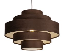 Lumidora Hanglamp 75426 - POLIGNANO - E27 - Bruin - Metaal - ⌀ 52 cm