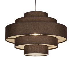Lumidora Hanglamp 75429 - POLIGNANO - E27 - Bruin - Metaal - ⌀ 52 cm