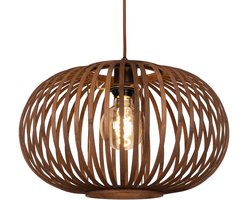 Lumidora Hanglamp 75681 - WILLEMIJN - E27 - Bruin - Riet