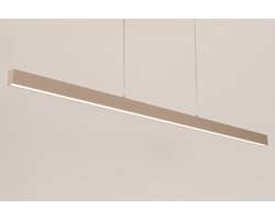Lumidora Hanglamp 75845 - ALFIE - 2 Lichts - Ingebouwd LED - 24.0 Watt - 2400 Lumen - 6500 Kelvin - Taupe - Metaal - Met dimmer