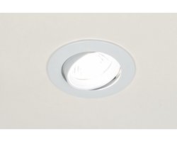 Lumidora Inbouwspot 70806 - DALLAS - GU10 - Wit - Metaal - ⌀ 8.5 cm