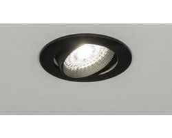 Lumidora Inbouwspot 72245 - DALLAS - GU10 - Zwart - Metaal - ⌀ 8.4 cm