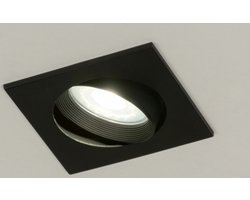 Lumidora Inbouwspot 72724 - DALLAS - GU10 - Zwart - Metaal