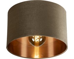 Lumidora Plafondlamp 30917 - Plafonniere - CHARLOTTE - E27 - Zwart - Roodkoper - Taupe - Metaal - ⌀ 40 cm