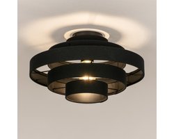 Lumidora Plafondlamp 31821 - Plafonniere - JULIA - E27 - Zwart - Metaal - ⌀ 50 cm