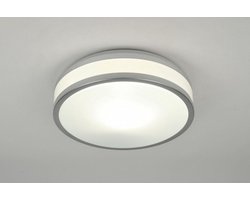 Lumidora Plafondlamp 71098 - Plafonniere - RENO - E27 - Wit - Aluminium - Kunststof - Buitenlamp - Badkamerlamp - IP44 - ⌀ 29 cm