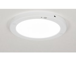 Lumidora Plafondlamp 72742 - Plafonniere - PANEL - Ingebouwd LED - 18.0 Watt - 1400 Lumen - 3000 Kelvin - Wit - Kunststof - Met Sensor - ⌀ 22 cm