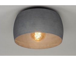 Lumidora Plafondlamp 73033 - Plafonniere - ZWEEDS - E27 - Grijs - Betongrijs - Aluminium - ⌀ 32 cm