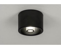 Lumidora Plafondlamp 73355 - Plafonniere - VITI - G9 - Zwart - Metaal - Buitenlamp - Badkamerlamp - IP44 - ⌀ 12 cm