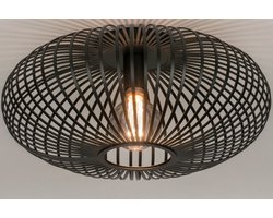 Lumidora Plafondlamp 73608 - Plafonniere - FELIX - E27 - Zwart - Metaal - ⌀ 49 cm