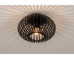 Lumidora Plafondlamp 74281 - Plafonniere - FELIX - E27 - Zwart - IJzer - ⌀ 24 cm