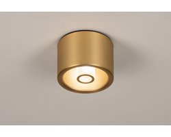 Lumidora Plafondlamp 74282 - Plafonniere - VITI - G9 - Goud - Messing (kleur) - Metaal - Buitenlamp - Badkamerlamp - IP44 - ⌀ 12 cm