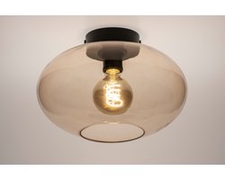 Lumidora Plafondlamp 74442 - Plafonniere - OSLO - E27 - Zwart - Geel - Metaal - ⌀ 30 cm