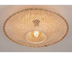Lumidora Plafondlamp 74517 - Plafonniere - JOAH - E27 - Bruin - Naturel - Riet - ⌀ 40 cm