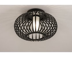 Lumidora Plafondlamp 74569 - Plafonniere - SAVANNAH - G9 - Zwart - Metaal - Badkamerlamp - IP44 - ⌀ 24 cm