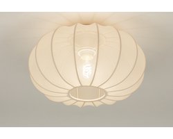 Lumidora Plafondlamp 74685 - Plafonniere - TACK - E27 - Beige - Creme - Zand - Textiel - ⌀ 38 cm