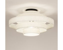 Lumidora Plafondlamp 75090 - Plafonniere - JULIA - E27 - Beige - Creme - Textiel - ⌀ 38 cm
