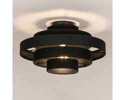 Lumidora Plafondlamp 75092 - Plafonniere - JULIA - E27 - Zwart - Metaal - ⌀ 38 cm