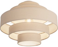 Lumidora Plafondlamp 75183 - Plafonniere - POLIGNANO - E27 - Taupe - Metaal - ⌀ 52 cm