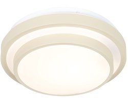 Lumidora Plafondlamp 75308 - Plafonniere - TOLEDO - E27 - Beige - Kunststof - Buitenlamp - Badkamerlamp - IP44 - ⌀ 26 cm