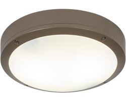 Lumidora Plafondlamp 75340 - Plafonniere - UCOME - 2 Lichts - E27 - Bruin - Kunststof - Buitenlamp - Badkamerlamp - IP54 - ⌀ 27.5 cm